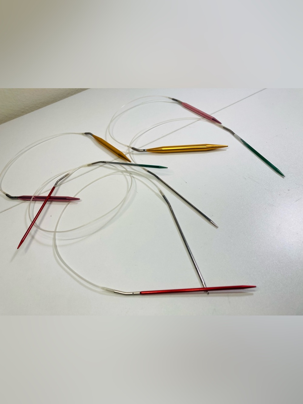 Interchangeable Sizes Circular Metal Knitting Needles Set
